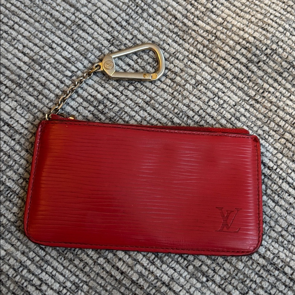 🎉 one day PRICE slash! Louis Vuitton Epi Pochette Cles Leather Wallet Coin Purse